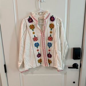 Sezane Yolanda Shirt Écru. - Size 36